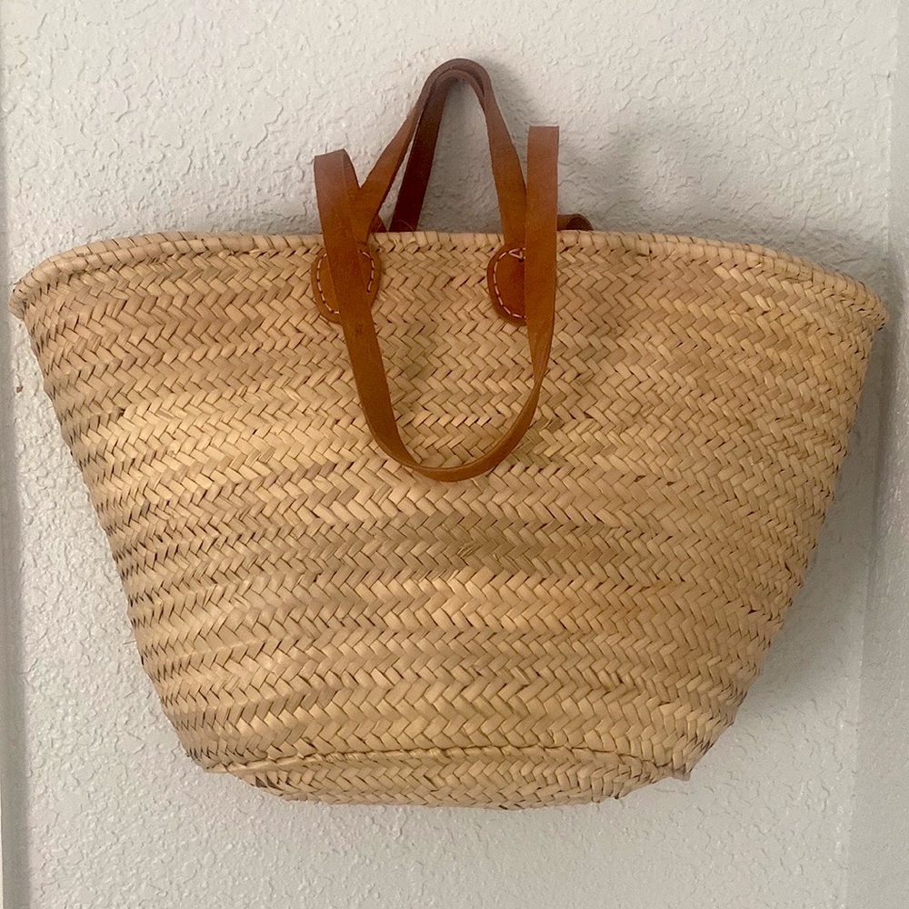 COPY - Large Woven Straw Tote | Beach bag